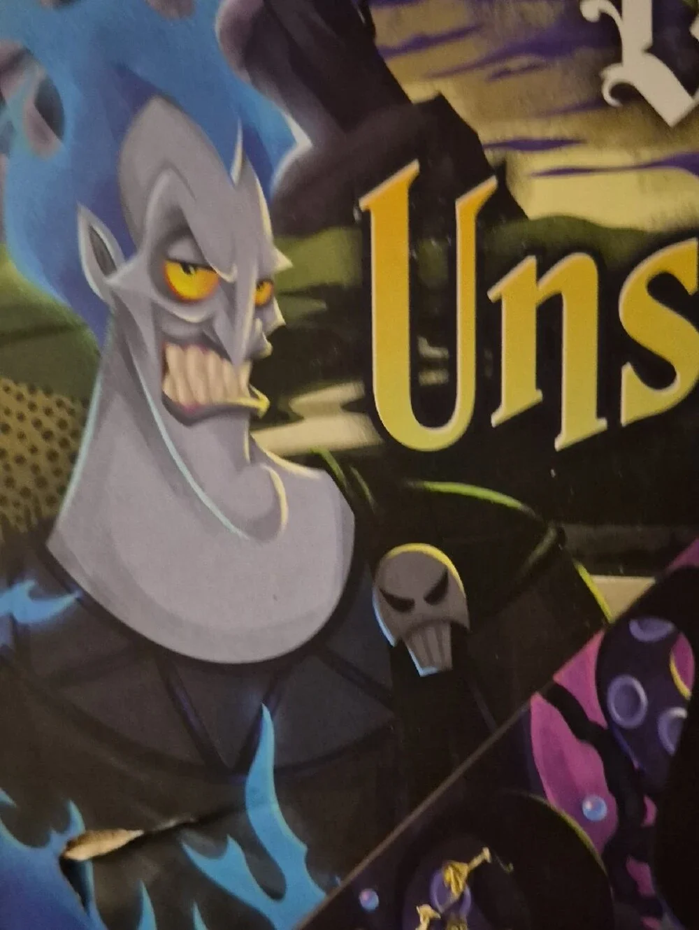 Disney Villainous Unstoppable! Board Game - Go Purple, Green, Red, Blue Artwork